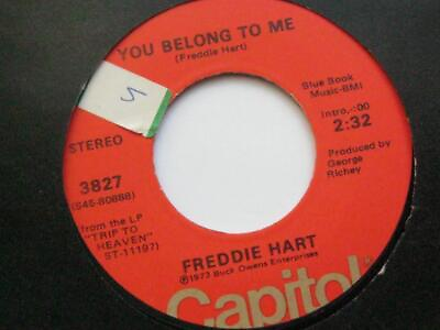 #ad Freddie Hart You Belong To Me 7quot; Capitol 3827 EX 1970s US pressing You Belong T