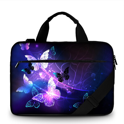 #ad 17 inch Printed Canvas Laptop Messenger Bag Carrying Case Briefcase Handbag 3553