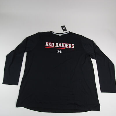 #ad Texas Tech Red Raiders Under Armour Long Sleeve Shirt Men#x27;s Black New