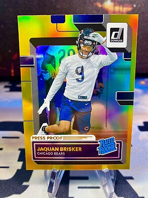 #ad 2022 Jaquan Brisker Panini Donruss Gold Holo Press Proof Rated Rookie #372 Bears