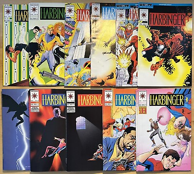 #ad Early 1990#x27;s Modern Age Valiant Harbinger Comic Book Lot 35 Comics
