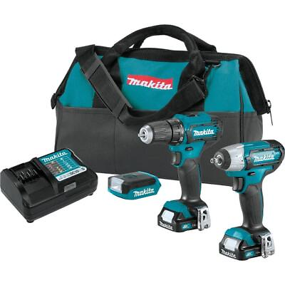#ad Makita Power Tool Driver Drill Impact Wrench LightBattery 12 Volt Cordless