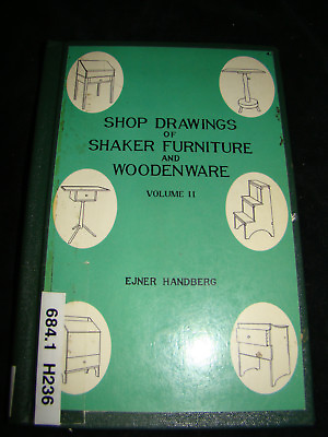 #ad Vtg Shop Drawings of Shaker Furniture amp; Woodenware Volume II Ejner Handberg Book