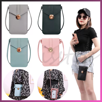 #ad Mini Women Cell Phone Purse Bag Shoulder Touch Screen Cross Body Pouch Wallets