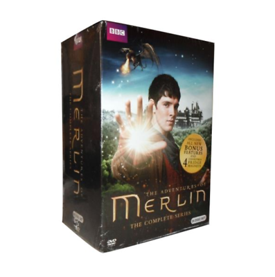 #ad The Adventures of Merlin The Complete Series Season 1 5 DVD 24 Disc US Fast Ship