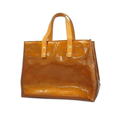 #ad 4Hc3771 R Louis Vuitton Handbag Vernis Lead Pm M91146 Bronze Used Ladies
