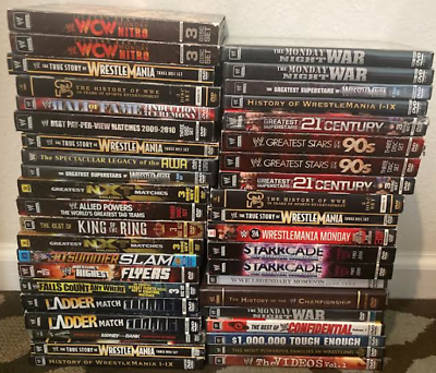 #ad WWE WWF WCW Wrestling Collection DVDs. Each $9.99 or less w free shipping