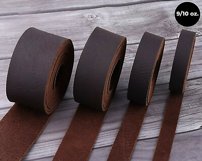 WD 47 Brown Tooling Leather Straps 1 2quot; to 4quot; Wide 68 72 Inches Long 9 10 oz... $8.99