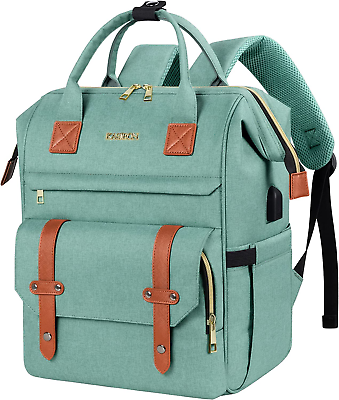 Travel Laptop Backpack for Women Men Extra Large Wide Top Open College School W $37.43