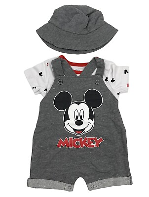 #ad Disney Baby Mickey Mouse Infant Baby Boys 3 Piece Outfit Set 0 3moth