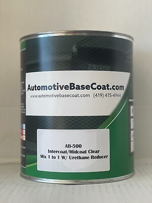 #ad Automotive Basecoat Color Blender Intercoat Clear Quart AB 500 ***Pick Qt or Gal