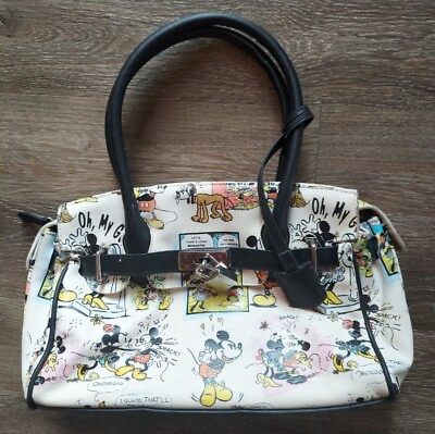 #ad Vtg Disney Minnie amp; Mickey pluto cartoon Satchel Purse Handbag