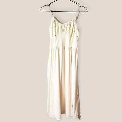 #ad Van Raalte 1960 Satin Suavette Vintage Romantic midi Nightgown floral 8303 Med