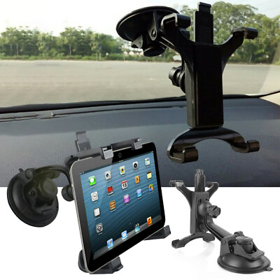 #ad For Apple Ipad 360°Rotating Tablet Bracket Windshield Mount Holder Car Stand New