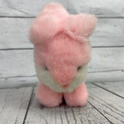 #ad Vintage Justin Products Pink Bunny Rabbit Plush Easter Stuffed Animal Toy