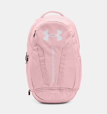 Under Armour UA Hustle 5.0 Unisex OSFA 15quot; Laptop Backpack Prime Pink White $48.99