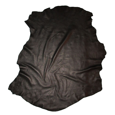 #ad #ad Black Lambskin Thin 1.5 oz Leather Hide Pelt Garments Trim Seconds
