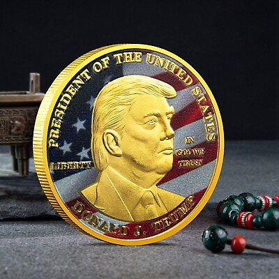 #ad President Donald Trump Inaugural Commemorative Novelty Coin Gold 2024