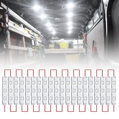 #ad 60LED Van Trailer Interior Lights 12V LED Interior Light Cargo Module Enclosed