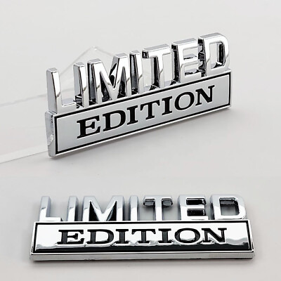 #ad 1pc LIMITED EDITION Chrome emblem Badges fits Chevy Toyota Ford Car Truck
