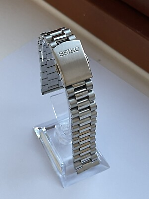#ad Seiko jubilee 18mm strap bracelet stainless steel with straight lug ends BARGAIN