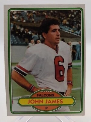 #ad 1980 Topps John James Vintage Atlanta Falcons Football Card #126
