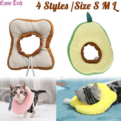 #ad Pet Dog Cat Recovery Collar Anti bite Peach Lemon Avocado Toast Soft Neck Cone