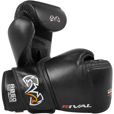 #ad Rival Boxing RB50 Intelli Shock Compact Bag Gloves Black