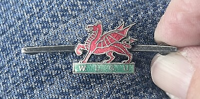 #ad Vintage Enamel Welsh Ladies#x27; Golf Union WLGU Badge