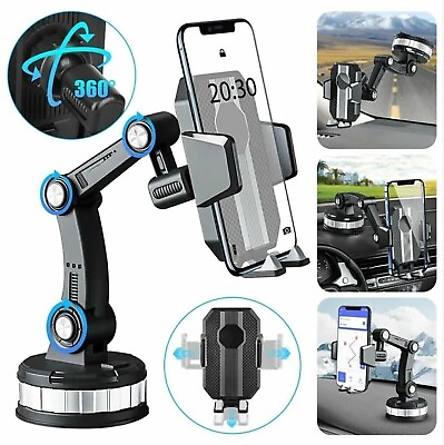 #ad Universal Car Truck Mount Phone Holder Stand Dashboard Windshield For Cell Phone