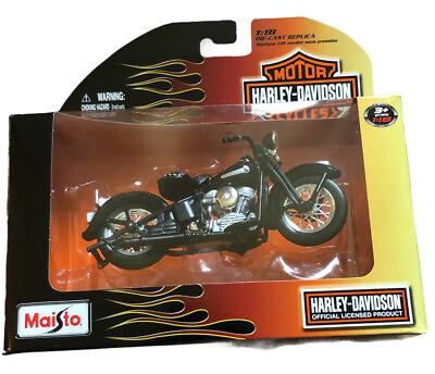#ad 2010 Maisto 1:18 Harley Davidson Series 27 1948 FL Model Die Cast Replica 31360