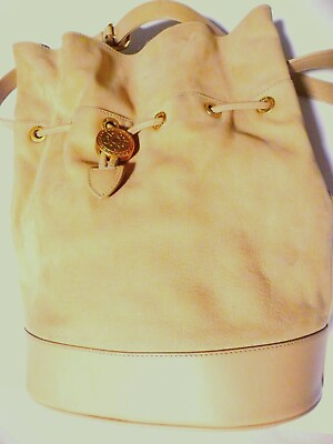 #ad Gorgeous Rare Vintage Gucci Bucket Bag with Gold Gucci Medallion  