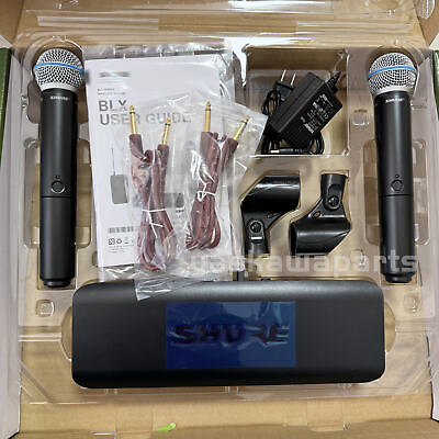 #ad NEW SHURE BLX288 Beta 58A w 2 BETA58 Wireless Vocal System Microphones Express