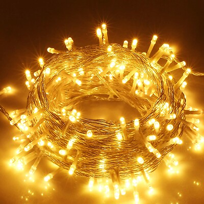 #ad 300 LED Curtain Fairy Lights String Light Home Party Wedding Light Remote Lamp