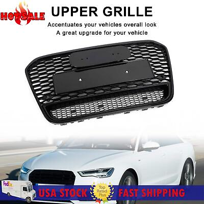 #ad 🔥RS6 Style Front Mesh Honeycomb Grille Grill For Audi A6 S6 C7 2012 2015 2014