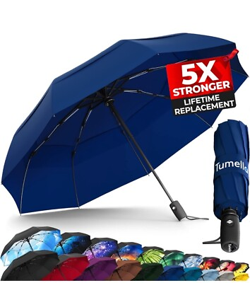 #ad TUMELLA Strongest Windproof Travel Umbrella Compact Superior amp; Beautiful NEW