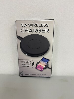 #ad Wireless Charger For Qi Enabled Devices Model 5WCH001 Galaxy iPhone Open Box
