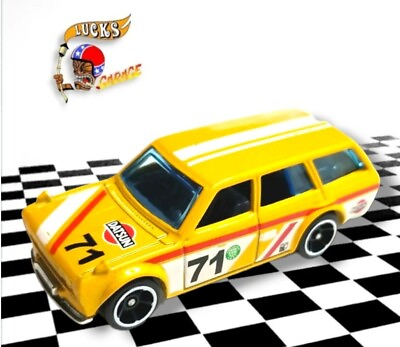 #ad Hot Wheels Datsun Bluebird Wagon 510 Yellow JDM Tuner Station Wagon Import
