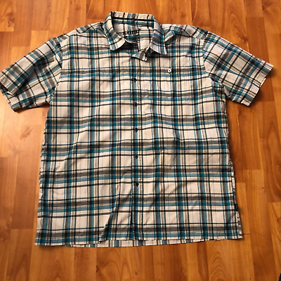 #ad KUHL Mens Short Sleeve button Shirt Size XL Outdoors Plaid checks