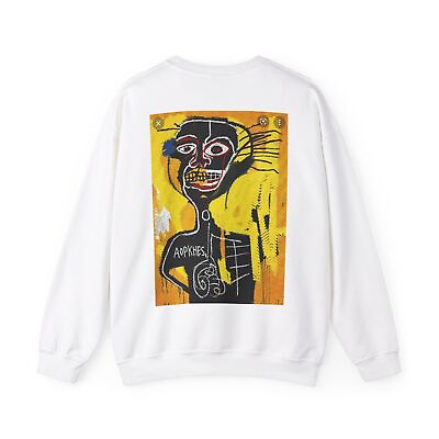 #ad Basquiat Print Unisex Heavy Blend™ Crewneck Sweatshirt Art Kriminal