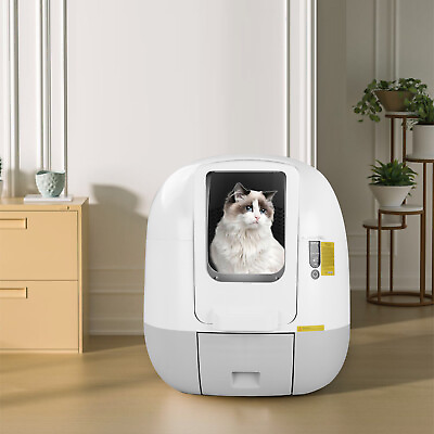 #ad Large Automatic Smart Cat Litter Box Self Cleaning Robot Odor Removal WiFi APP