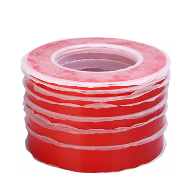 #ad RED Double Sided Super Sticky Heavy Duty Adhesive Tape For Cell Phone Repair NEW