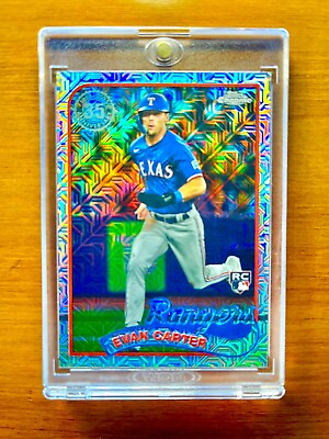 #ad Evan Carter RARE ROOKIE MOJO REFRACTOR INVESTMENT CARD SSP TOPPS CHROME ROY MINT