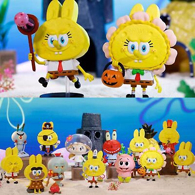 #ad POP MART The Monsters x SpongeBob Series Confirmed Figure Toy Designer Gifts！