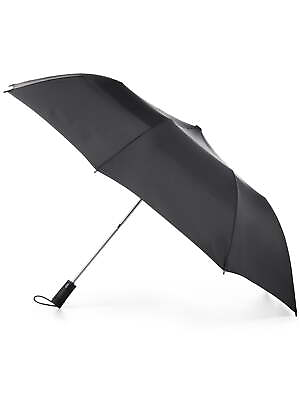 #ad Totes Recycled Canopy Vented One Touch Auto Open Golf Rain Umbrella Black