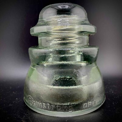 #ad Vintage Clean Clear Armstrong DP 1 Insulator 19 68 Medium Chip