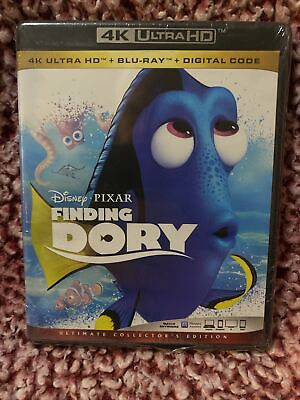 #ad Disney Pixar Finding Dory 4K Ultra HD Blu Ray Digital 2016 New