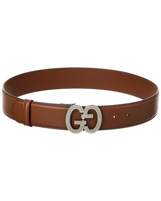#ad Gucci Gg Buckle Wide Leather Belt Men#x27;s