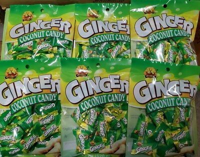 #ad 6 Packs CHUN GUANG GINGER COCONUT CANDY FREE SHIPPING
