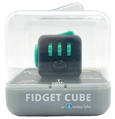 #ad Zuru Fidget Cube Limited Kickstarter Backer Edition Authentic Relax Green Black